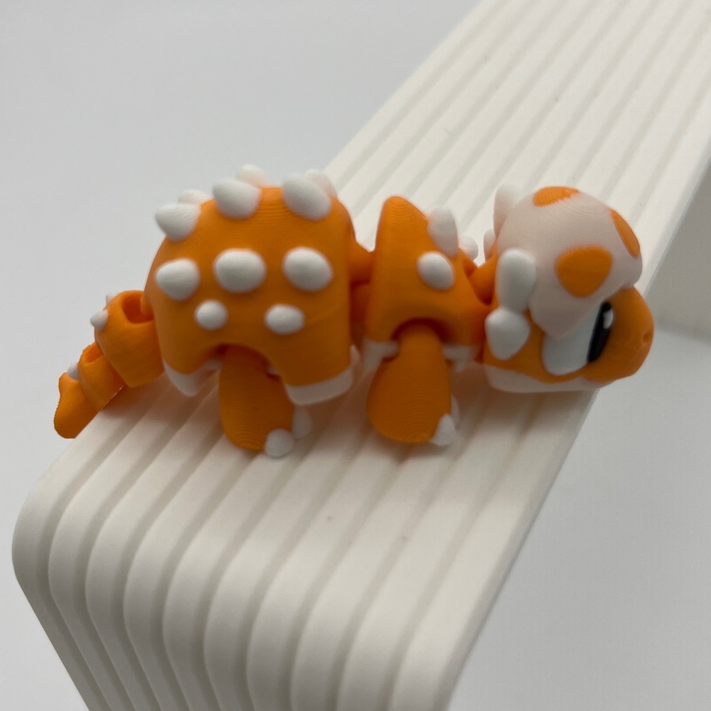 3D printed Egg Ankylosaurus 4” Fidget Toy Fun Collectible Stress Re…
